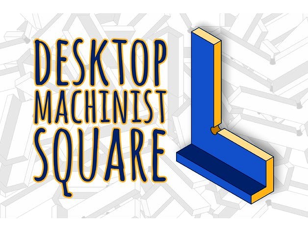 Desktop machinist square by PistonPin