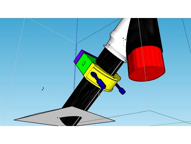 Xiaomi m365 Clamp (scooter Frame Mounting) to add a box or bag  - Plateau et Collier de serrage pour rajout de boite ou sac by Matthias94120