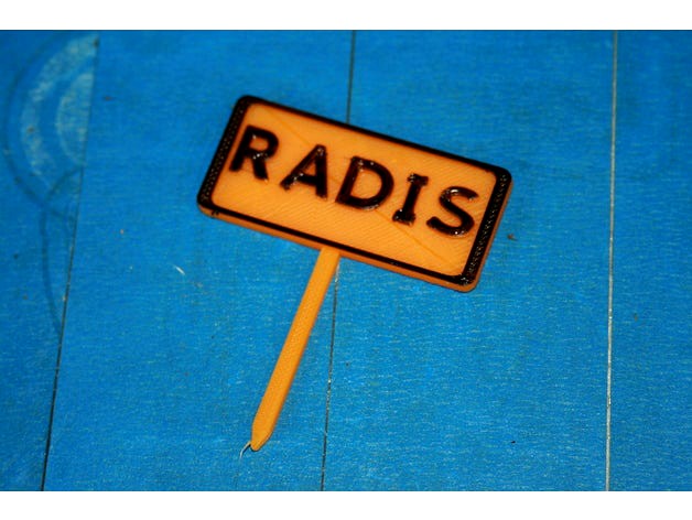 Panneau potager Radis by Bricoloup