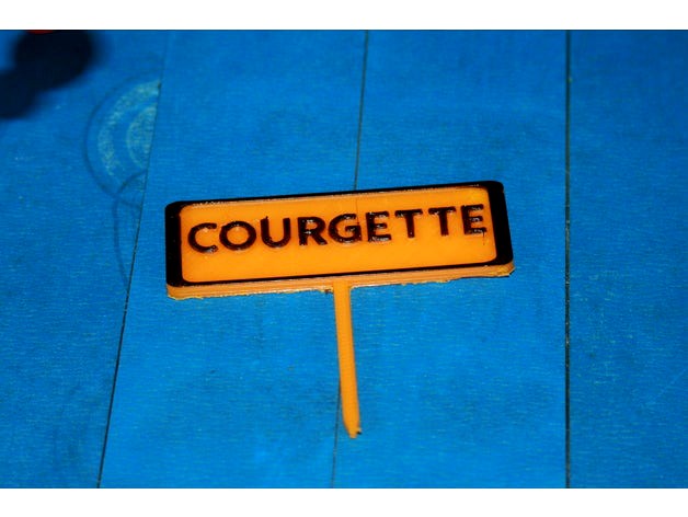 Panneau potager  Courgette by Bricoloup