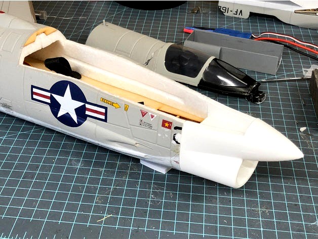 Freewing F8 Crusader nose by JGplanes