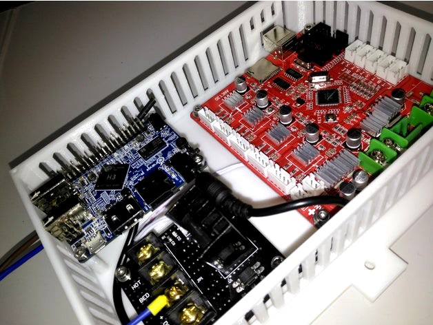 AM8 Electronic case (Anet Board + OrangePi Lite + MOFSET + Tension converter) by AUREL_14