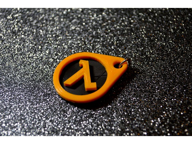 Lambda half-life keychain by dtkr