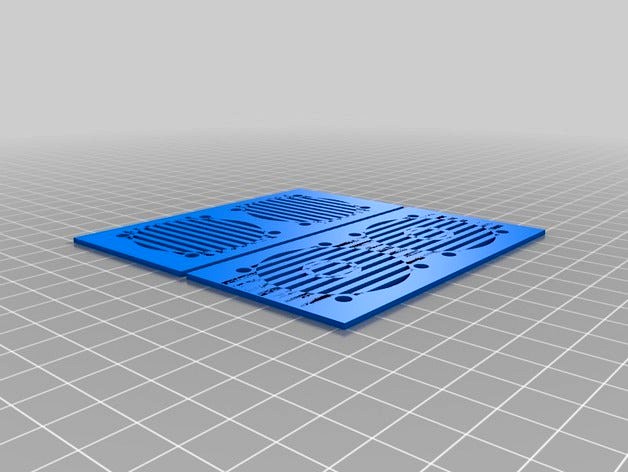 Twin Fan Lid Only for Arduino Mega + Ramps Case by dhench