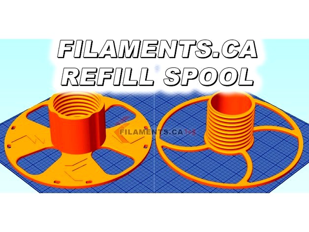 Filaments.ca EconoFil™ Refill Coils 1KG Master Spool by 3dpn