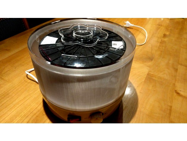 Filament Dehydrator / Dryer Tray Extension by Petclaud