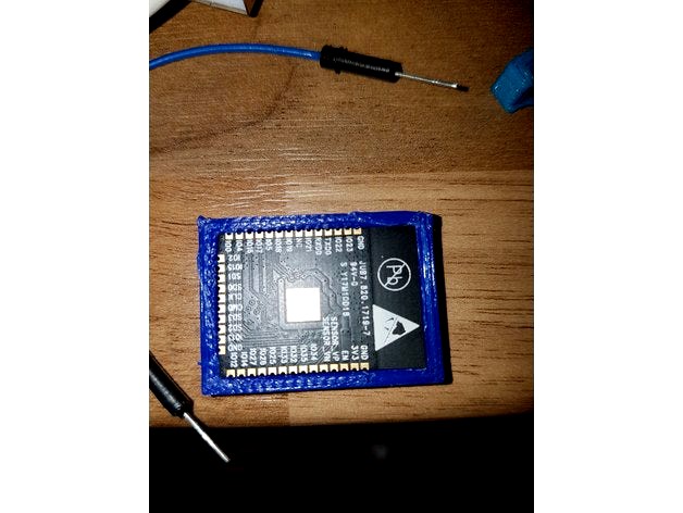 ESP32 Wroom module holder for breadboard pins usage by Puzzlesolver