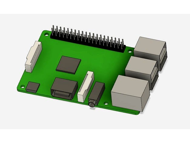 Raspberry Pi 3 Model B - Simple Model by Keepars