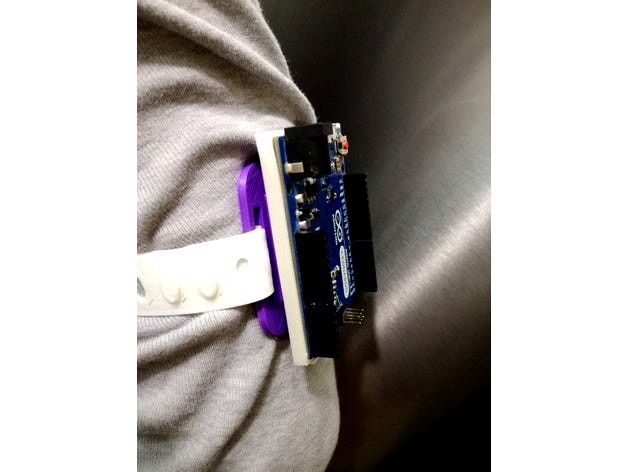 Snap Mount for one-handed attachment of devices like Arduino or breadboard OpenSCAD by eppfel