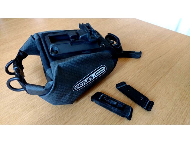 Ortlieb saddlebag adapter for Brooks Cambium saddle by emlo