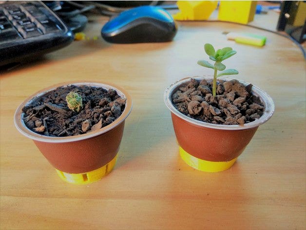 Dolce Gusto Flower pot by piojoman