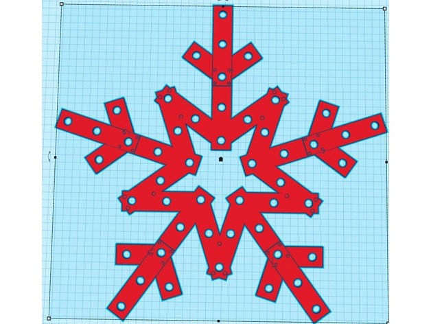 50 Pixel 17 Inch Snowflake by Whyintheworld