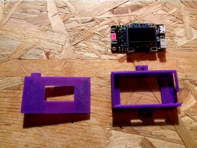 LOLIN32 Lite OLED Combo case (with reset button) by Spiritdude