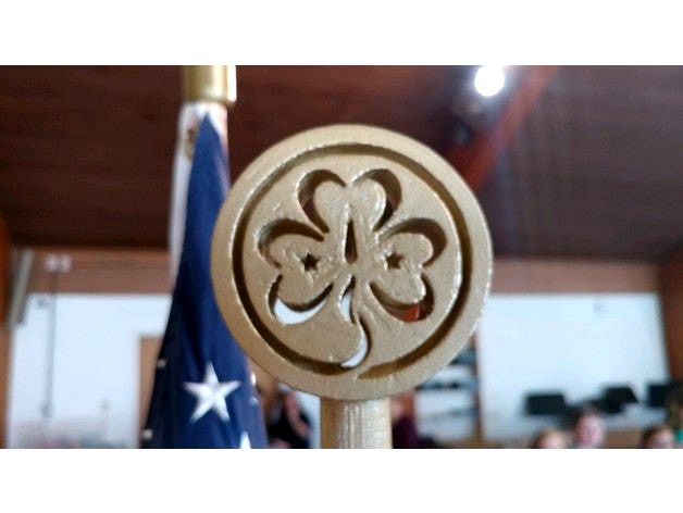 WAGGGS Flag Pole Topper by Mech1065