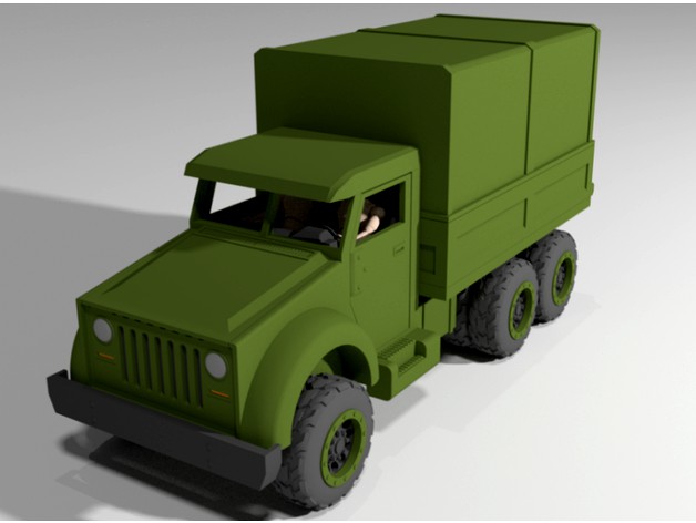 1/18 Scale Military Transport Truck by tanner3d