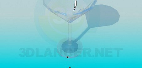 3D Model A glass of brandy