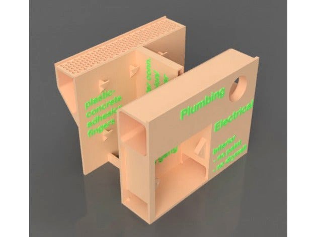 Printed Building Concept - Wall Section Models by MCmaks