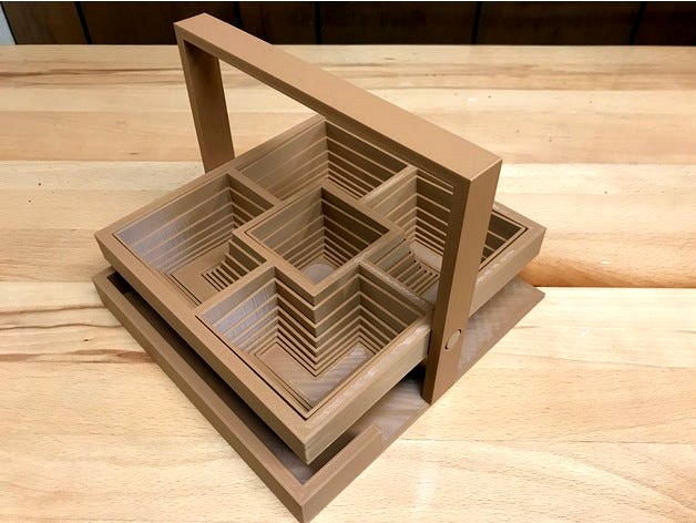 Pop up square basket by JMP