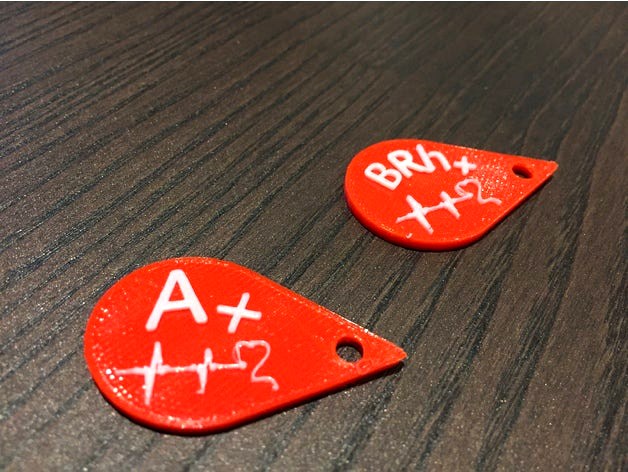 Blood types keychains by Kieras1