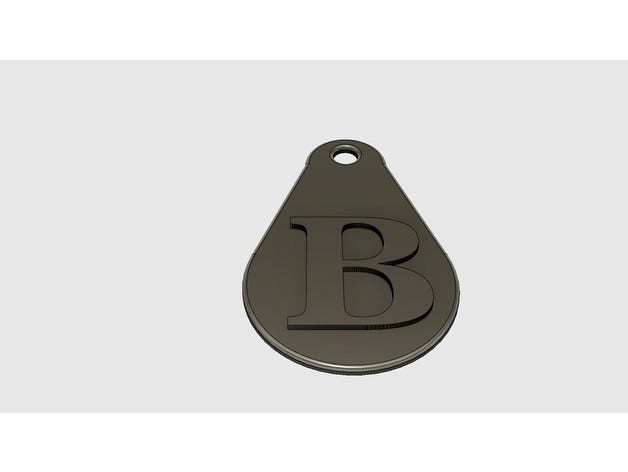 Letter b Key Fob by pol_whistle