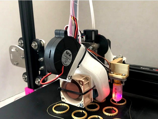 E3D v6 fanduct with 40x40 hotend fan by vdwel