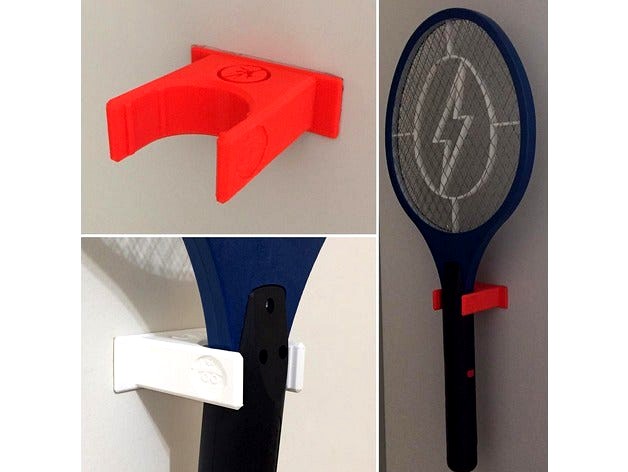 P1 Mosquito Racket Holder by P1Prototipos