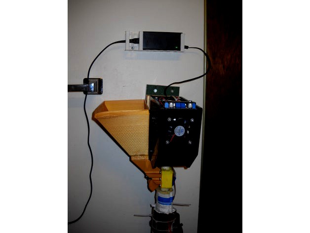 filastruder power supply wall mount w power cord retainer by caj