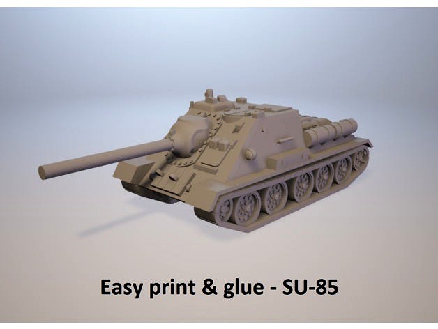 Easy print & glue - SU-85 by juergen54