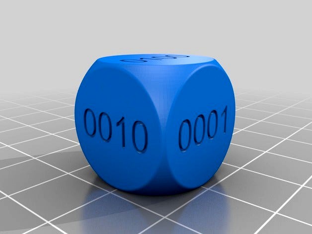 Binary Dice by davidstuman