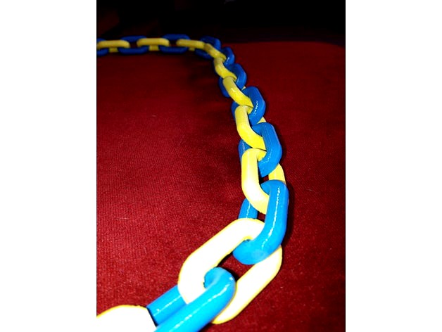 Chunky chain - alternating coloured links by sclarkee