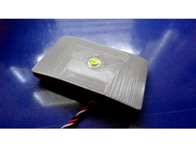 Flytron Strobon Strobe Light Mount for Skyhunter FPV Plane by keithluneau