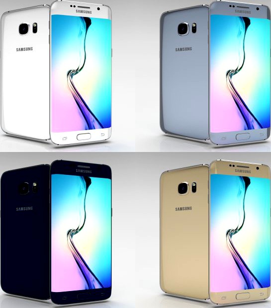 Samsung Galaxy S6 Edge Plus All Color Pack 3D Model