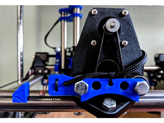 Mostly Printed CNC -Add On- Clean Dual endstops by Allted