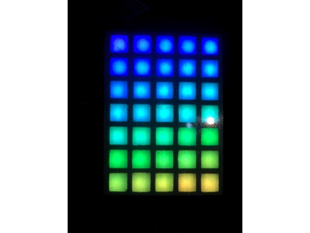 Neopixel ws2812 5x7 Matrix RGB by Diolum