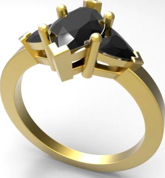 99 Marquise ring 3D Model