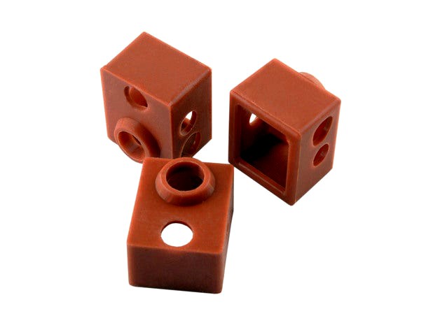 Silicone Sock for E3D V6 hotends or clones by gulfcoast_robotics