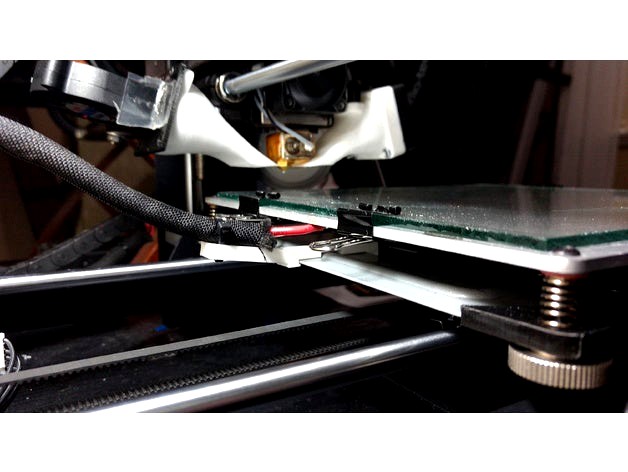 Bed cable strain relief Wanhao i3 v2 by WIR14