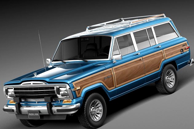 Jeep Wagoneer Woody 1980 3D Model