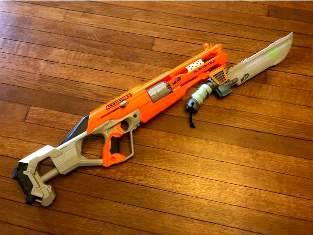 Nerf Gun Bayonet Bracket by SWolfe360