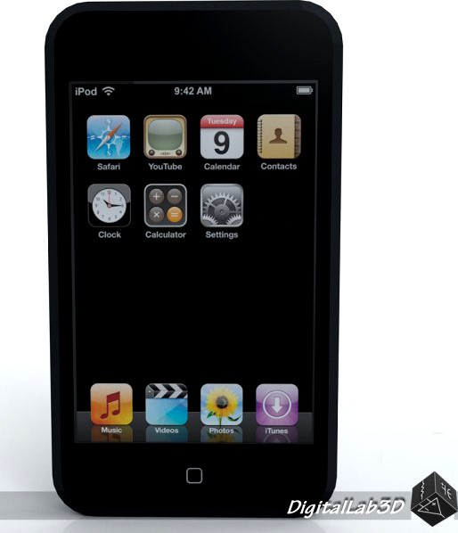 Touch 1st gen Low Poly 3D Model