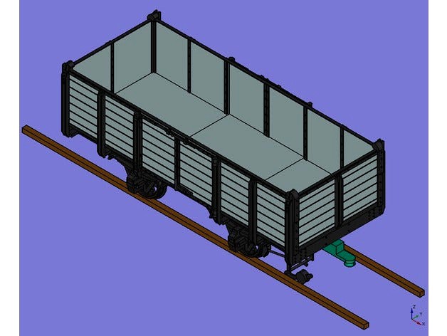 Scale train wagon - Vagón de tren a escala (IIm / Gm - 45mm 1:22.5) by Trenes_y_Joyas