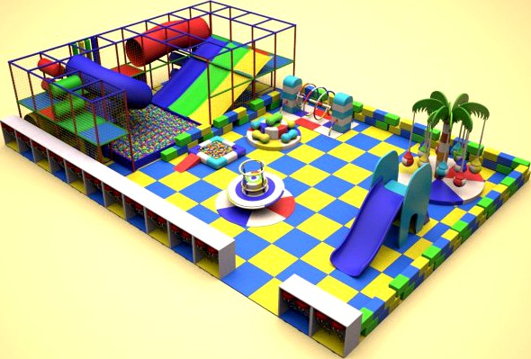 Children playground lite 3D Model