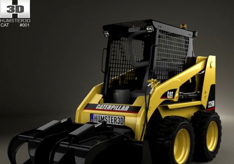 Caterpillar 226B Skid Steer Loader 2014 3D Model