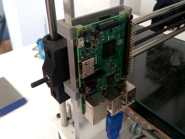 Raspberry Pi 3 Prusa i3 Mount by AngelLM