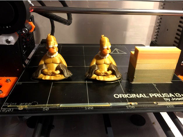 Four Colours Homer Buddha remake by davidwt2