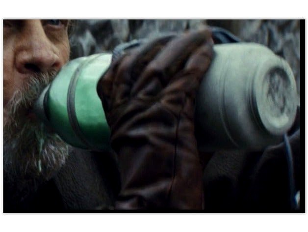 Star Wars The Last Jedi Green Milk Bottle by trentwhite778