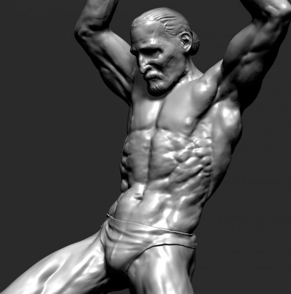 Dynamic Figure Printable 3D Model