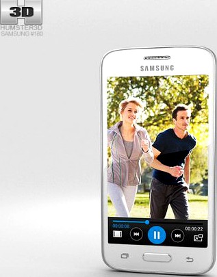 Samsung Galaxy Core Mini White 3D Model