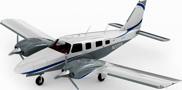 Piper PA-34 Seneca V 3D Model