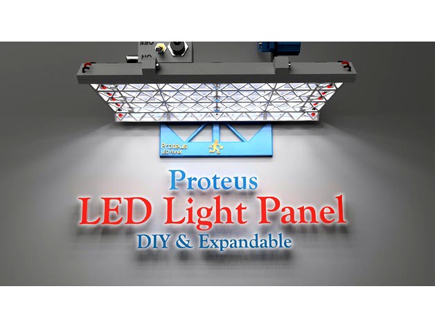 Proteus LED Light Panel - DIY and Expandable by ProteanMan